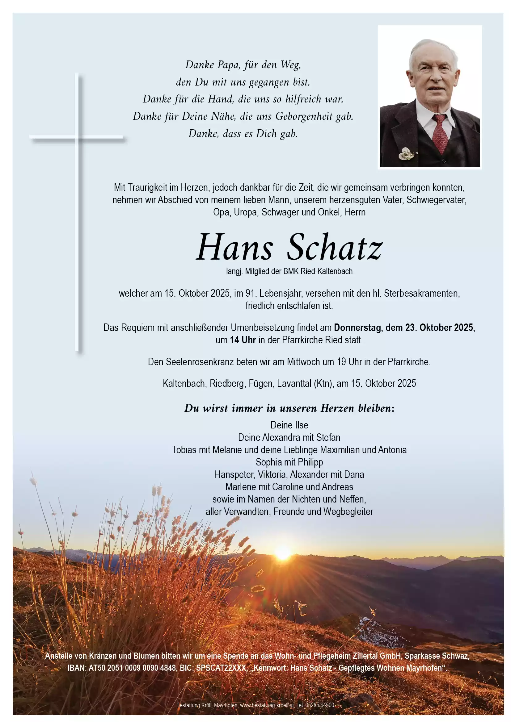 Parte von Johann Schatz